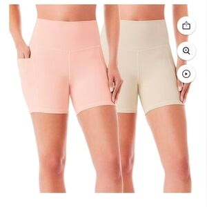 Member's Mark Women's 2-Pack Bike 5" Short UPF 50 Sun Protection